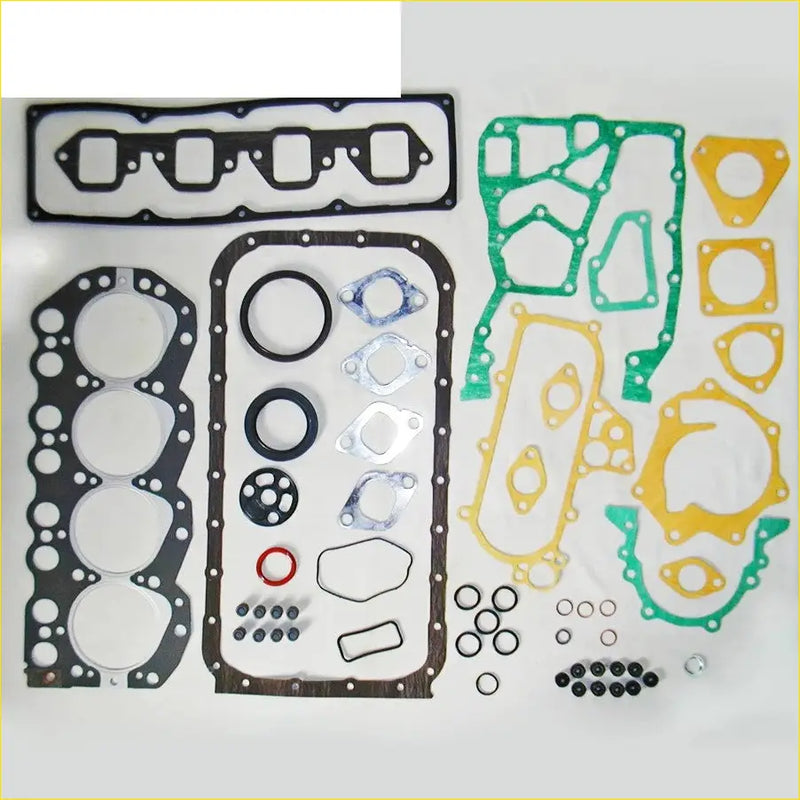 Multicolored metal engine gasket set with black green and yellow parts for nissan urvan e24 cabstar 2.3l td23 diesel