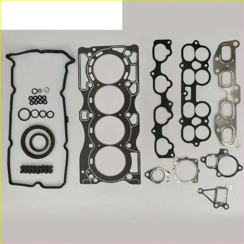 Black rubber gasket set with metal parts for engine head use in nissan x-trail altima sentra 2.5l 16v qr25de