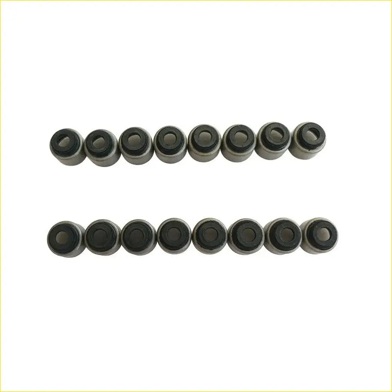 Two rows of black and silver gasket pro valve stem oil seals for suzuki grand vitara i or sx4 j20a 16pcs set