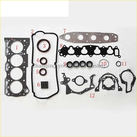 Black rubber gaskets and metal engine parts for gasket pro suzuki jimny swift wagonr carry g16kv g13bb g16b full set