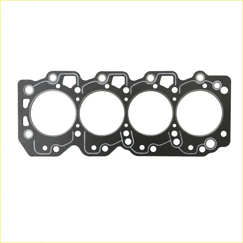 Black engine head gasket with four circular openings and small holes for toyota carina 2ct cylinder head gasket