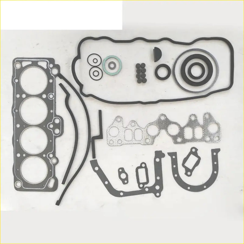 Black rubber and metal gasket set for gasket pro engine repair on toyota corolla coupe ae86 1.5l 3alu 3au