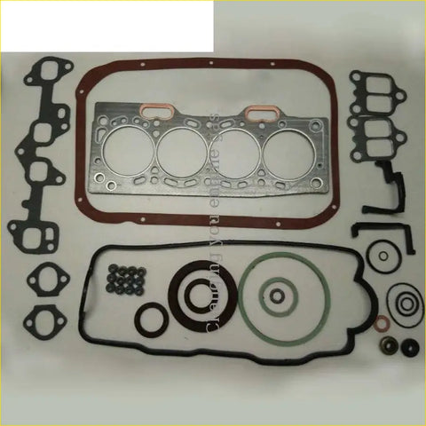 Silver metallic engine head gasket set with red rubber seals and black silicone gaskets for toyota corolla starlet tercel