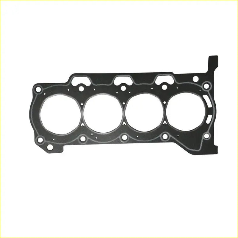 Black engine head gasket with four circular openings and bolt holes for toyota corolla yaris rav4 auris prius avensis 1zrfe 2zrfe