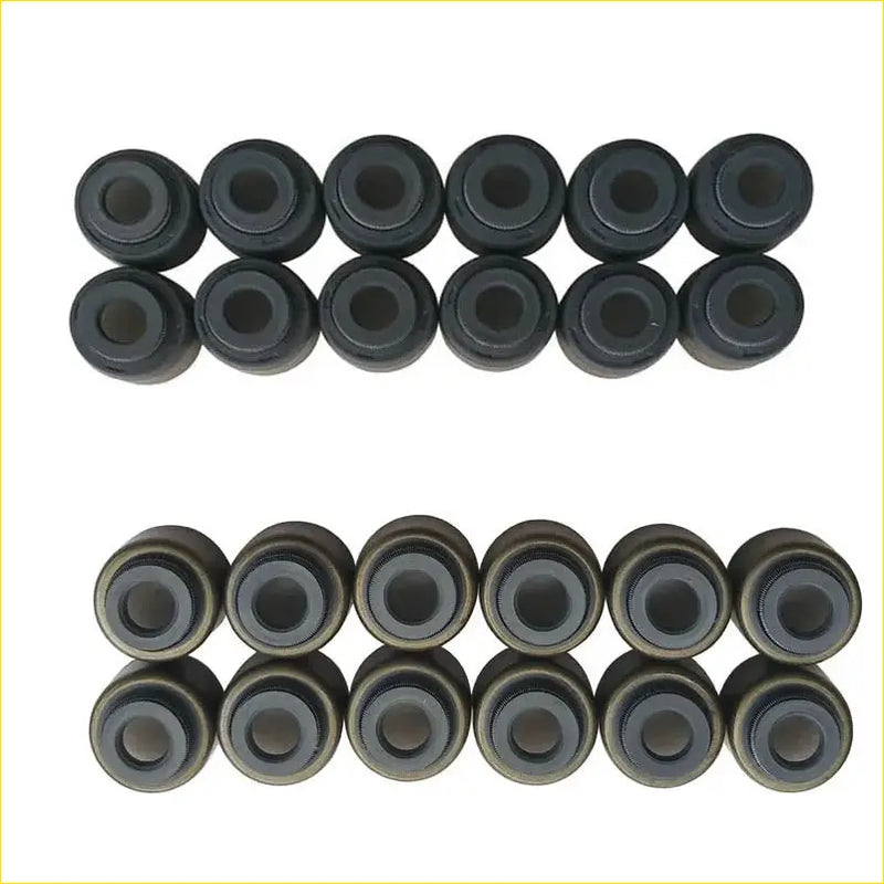 Black rubber grommets with metallic inner rings arranged in two rows for toyota crown 1jz 2jz valve stem oil seal gasket pro