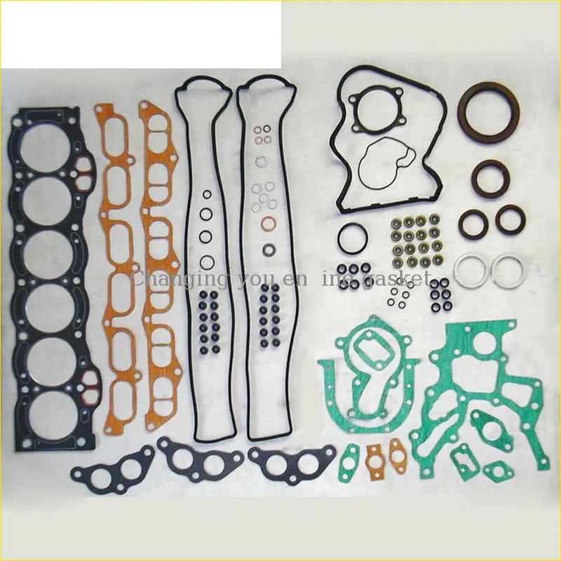 A full set of gasket pro automotive gaskets and seals in black orange green and metallic for toyota crown and celica