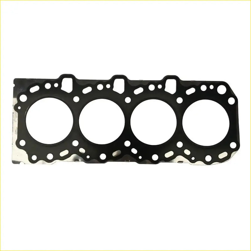 Black metal cylinder head gasket with four circular openings and edge holes for toyota hilux iii 3.0 1kd-ftv engine