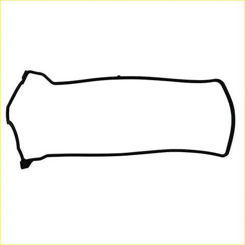 Black outline of a rectangular rubber gasket with rounded corners for toyota paseo 5efe rocker cover set