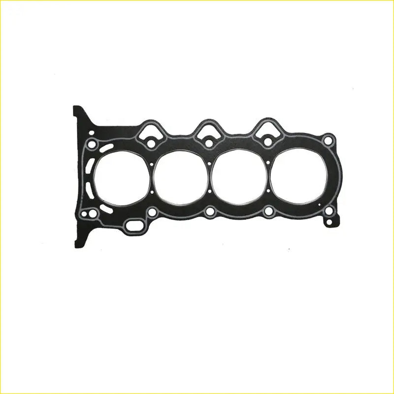 Black rubber cylinder head gasket with four circular openings and bolt holes for toyota prius yaris corolla 1nz-fxe
