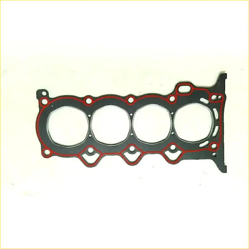 Black and red engine head gasket with four circular openings for toyota yaris 1nzfe 2nzfe cylinder head gasket