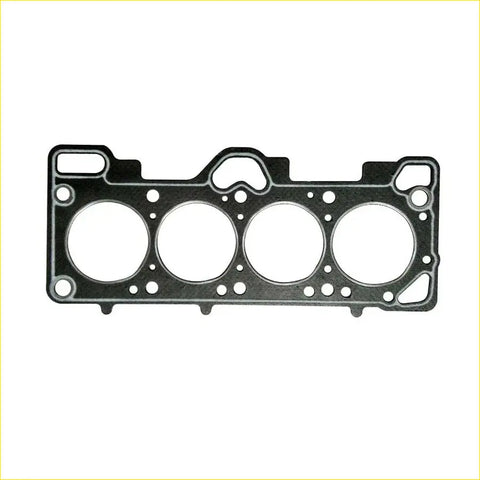 Black engine head gasket with four circular openings and textured surface for gasket pro g4ea hyundai accent ii getz 1.3 i