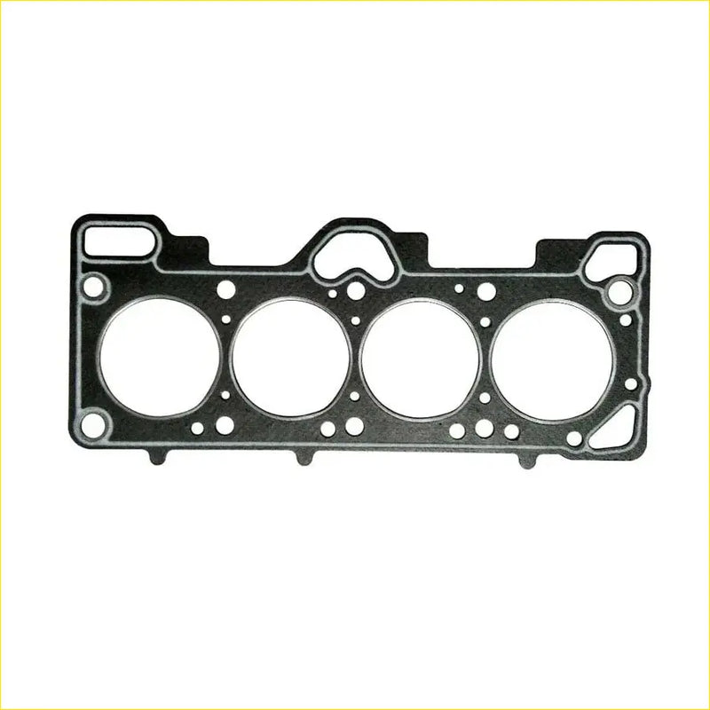 Black engine head gasket with four circular openings and textured surface for gasket pro g4ea hyundai accent ii getz 1.3 i