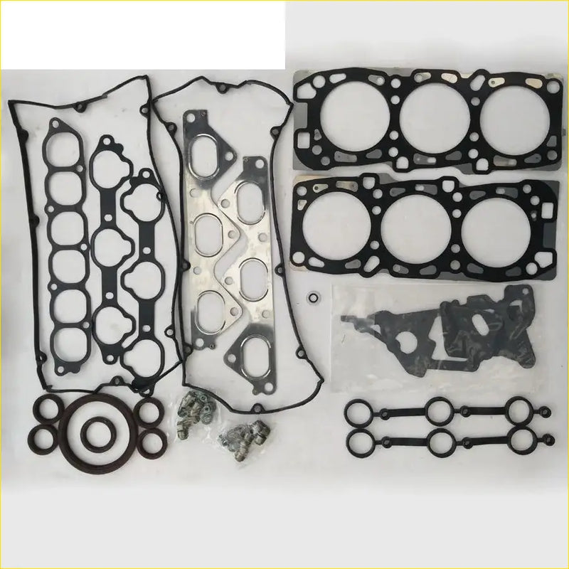 Black rubber gasket set with metal parts for engine head fit kia opirus v6 24v full gasket pro g6cu set