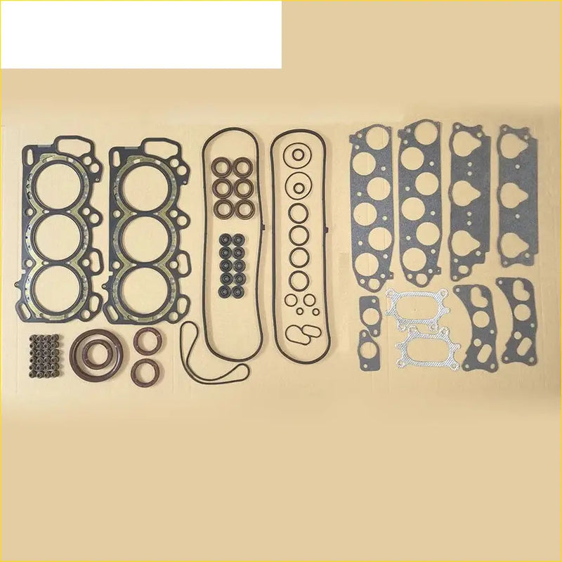 Black and gray metal full gasket set with seals and rings for gasket pro honda accord coupe cm vii 3.0 v6 j30a4 engine