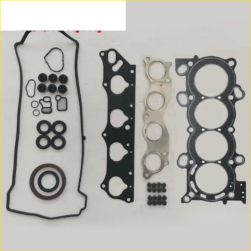 Black rubber gasket set with metal components and seals for gasket pro honda accord vii cl 2.4 k24a k20a6