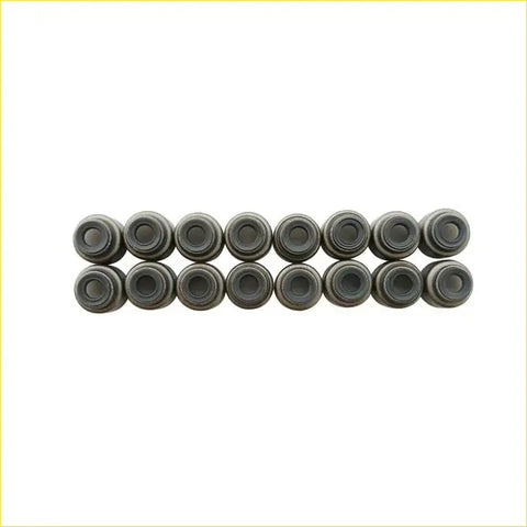 Black rubber grommets arranged in two rows from gasket pro honda cr-v i 16v b20b 16pcs fkm valve stem seal kit