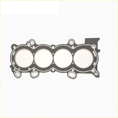 Black rubber cylinder head gasket with four circular openings and mounting holes for honda cr-v iii and accord vii tourer