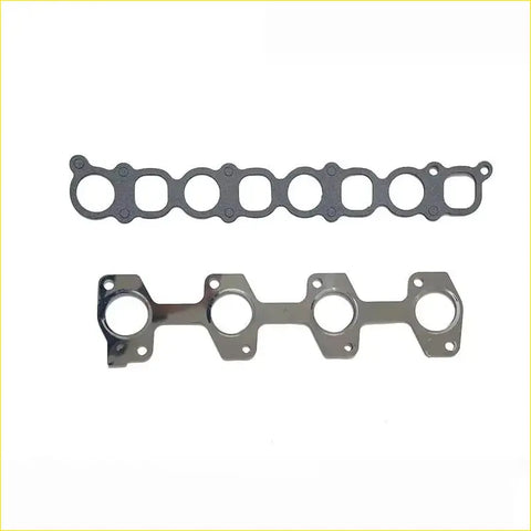 Two metallic intake manifold gaskets one matte gray and one polished silver for hyundai h-1 kia sorento i 2.5 crdi d4cb