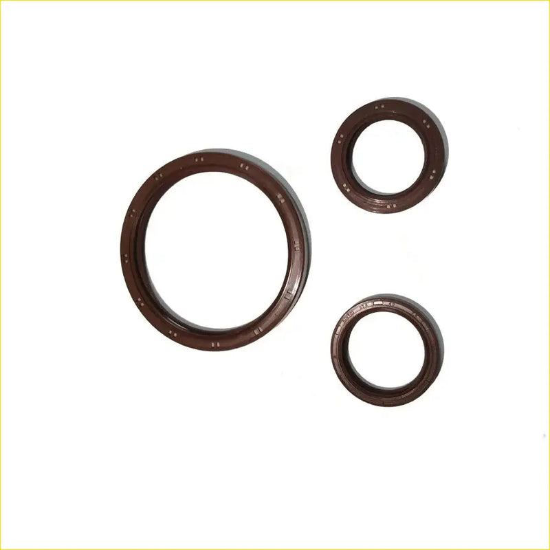 Brown rubber crankshaft oil seals of varying sizes for hyundai tiburon lavita coupe matrix 16v g4ma gasket pro