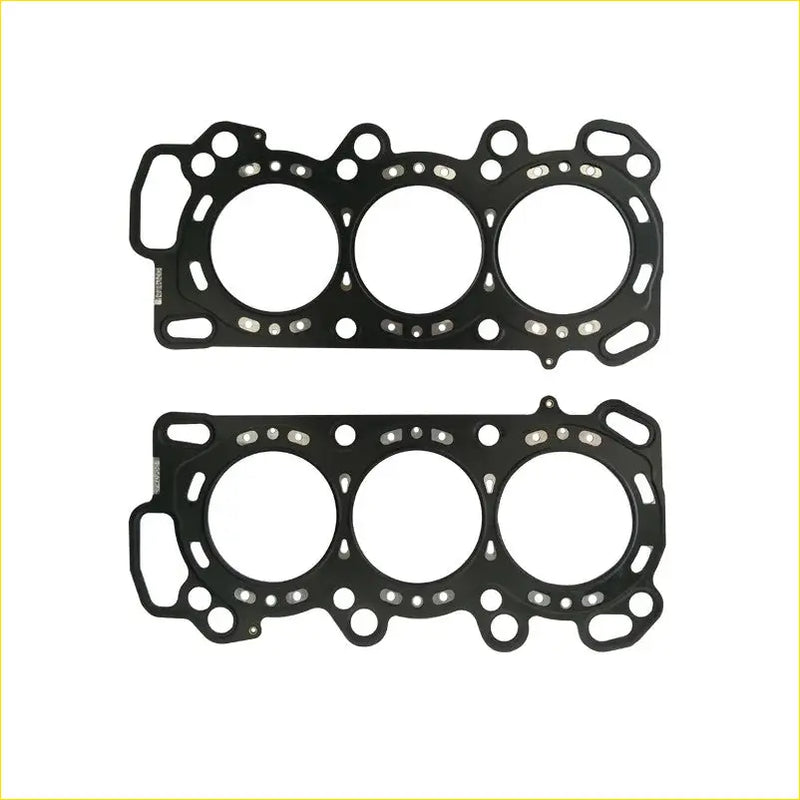 Black rubber metal head gaskets with three circular openings for j30a1 honda accord vi 3.0 engine components
