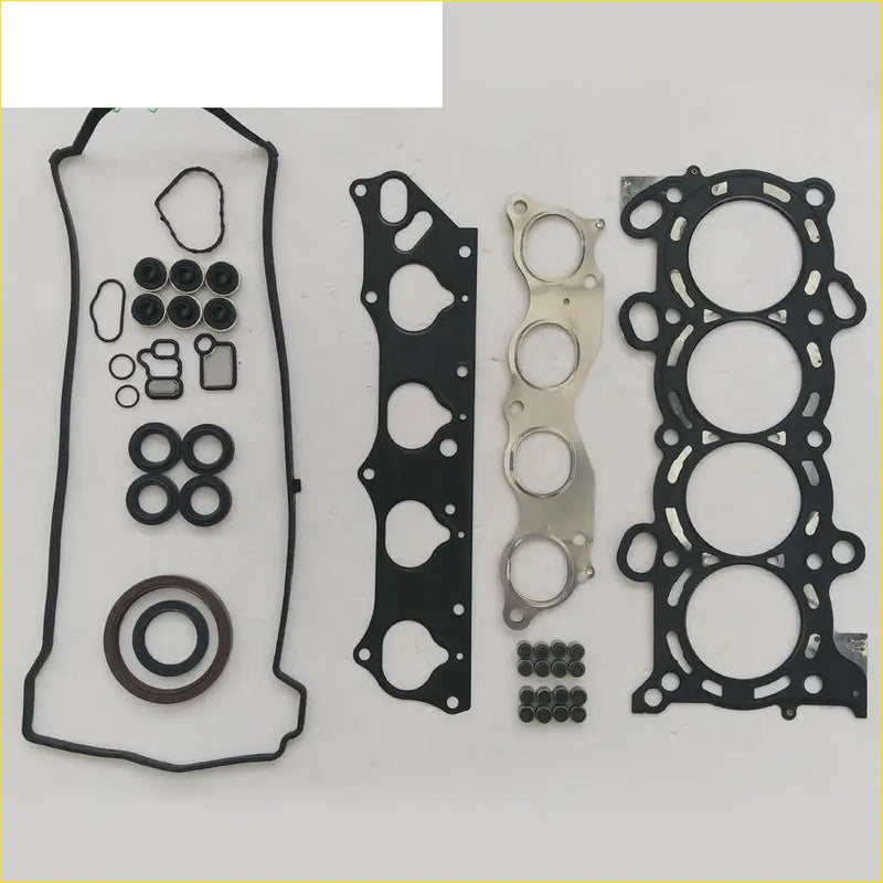 Black rubber gasket set with metal components for engine head assembly in gasket pro k20a7 k20a6 k24a accord 16v dohc full set
