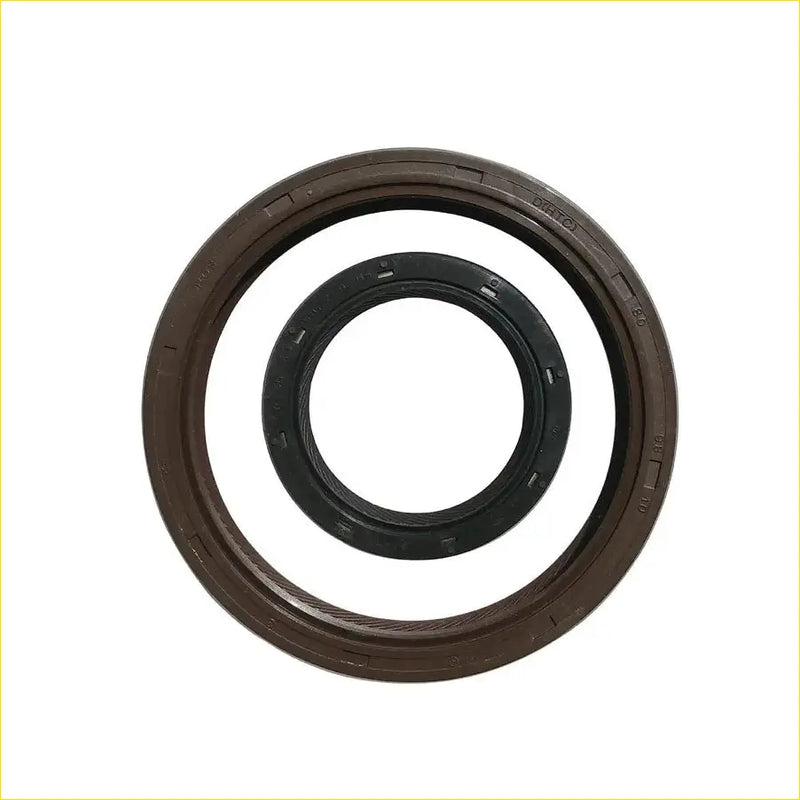 Brown and black rubber crankshaft oil seal assembly gasket pro k24a6 for honda accord 2pcs set