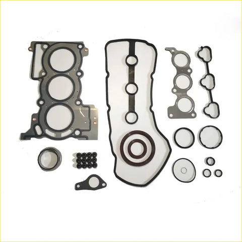 Black and white metal full gasket set with various cutouts for kf-ve daihatsu mira cocoa cuore hijet 0.7 engine