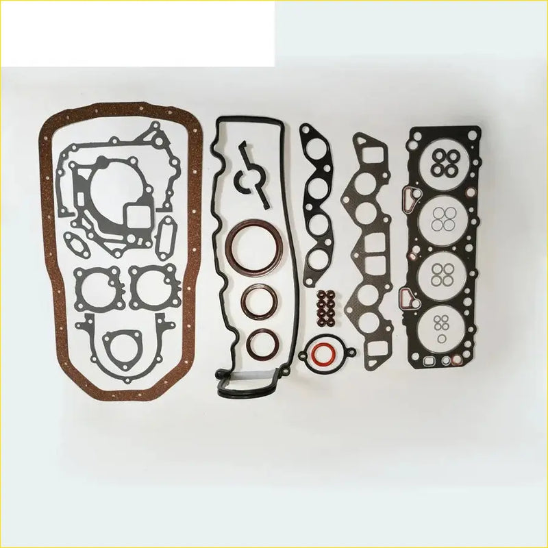 Black and brown engine gasket set with precise cutouts for cylinder heads for gasket pro ld20 nissan vanette bluebird 2.0l