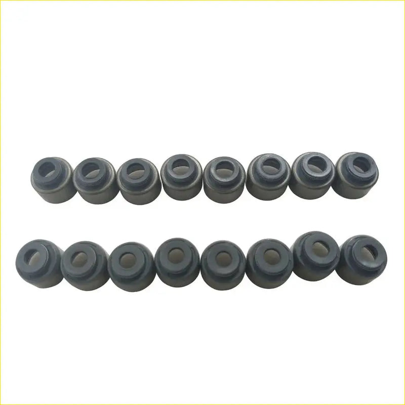 Black rubber gasket seals arranged in two rows for gasket pro lexus rx toyota camry valve stem oil seal set