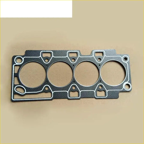 Black engine head gasket with four circular openings and metallic silver edges for lotus youngman l3 rcr 1.6l 16v engine