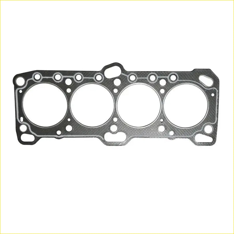 Black rubber gasket with four circular openings and holes for mitsubishi l200 or hyundai sonata cylinder head sealing