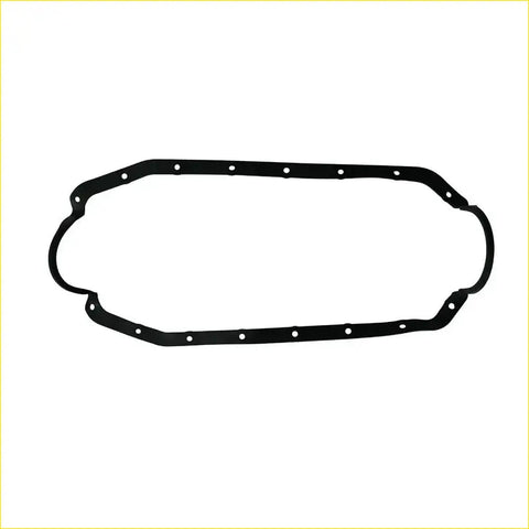 Black rubber oil pan gasket with evenly spaced mounting holes for nissan laurel jc32 2.0 gl ca20s by gasket pro