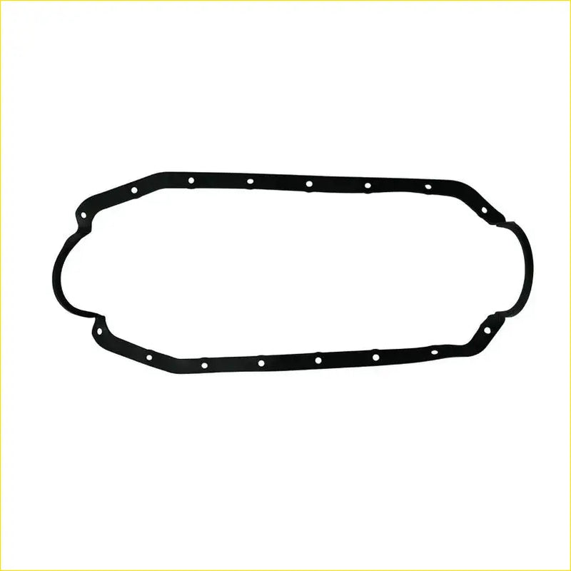 Black rubber oil pan gasket with evenly spaced mounting holes for nissan laurel jc32 2.0 gl ca20s by gasket pro