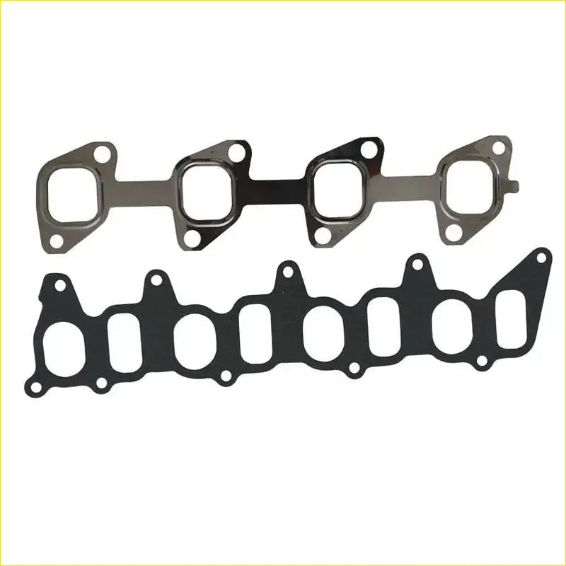 Black and metallic gray gasket pro intake exhaust manifold gaskets with heat resistant material for nissan patrol gr v wagon