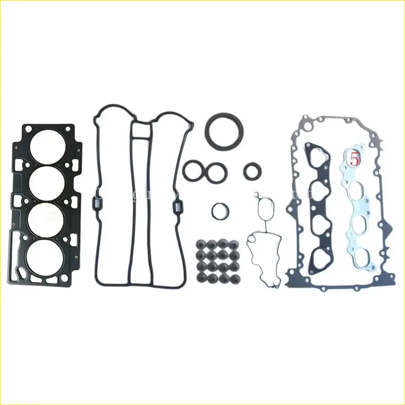 Black metal engine head gasket set with rubber seals for proton gen-2 waja satria neo persona 1.6l 2004-2009