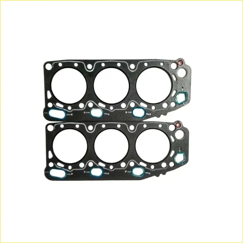 Black head gaskets with three circular openings and blue seal for proton perdana or mitsubishi galant 2.0 6a12 engine