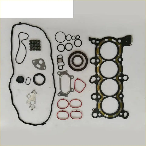 Black rubber gasket set with metallic and red sealing rings for gasket pro valve cover honda fr-v civic accord