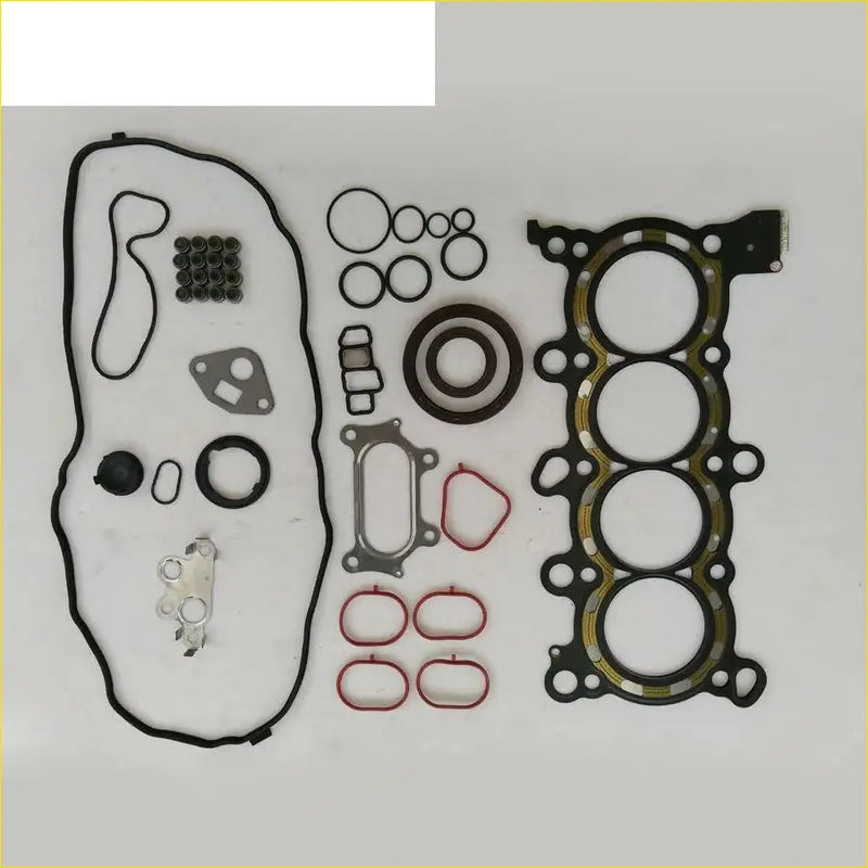 Black rubber gasket set with metallic and red sealing rings for gasket pro valve cover honda fr-v civic accord