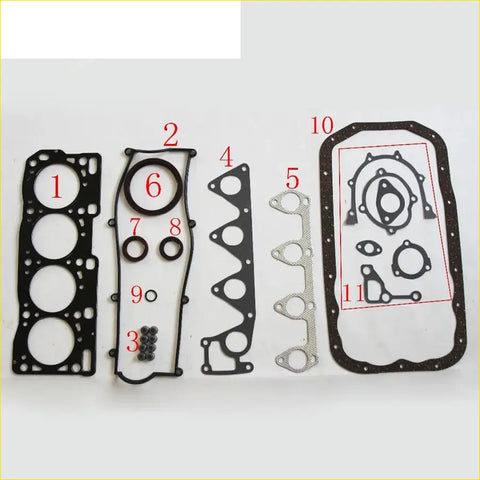 Black rubber gasket set for mazda e-serie b-serie engine parts in full gasket pro r2 rf r207 r290 set