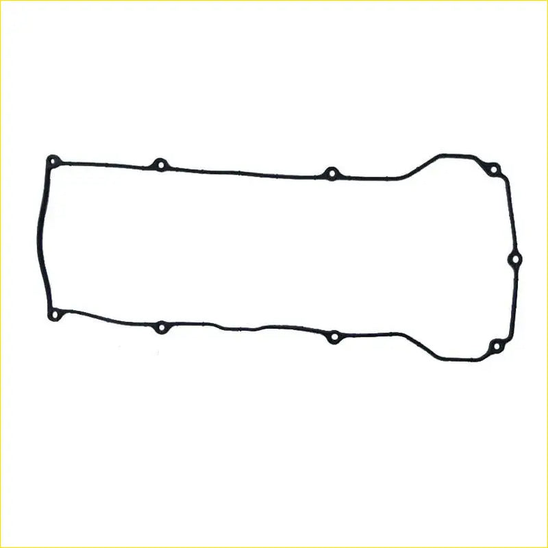 Black rubber engine valve cover gasket with circular mounting holes for nissan almera ii or sunny qg series engines