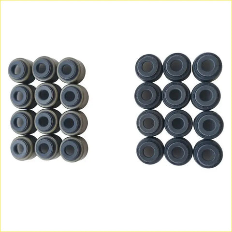 Black rubber valve stem seals in two grids for pajero sport ontero sport 6g72 6g74 24v gasket pro set