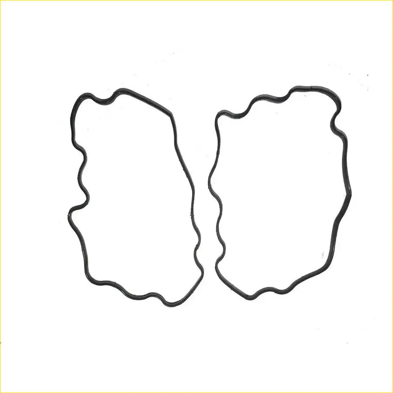Two black rubber valve cover gaskets with wavy outlines for gasket pro subaru legacy ii impreza 2.0l ej20e engine