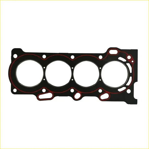 Black engine head gasket with red sealing rings and multiple cutouts for toyota celica mr2 rav4 corolla 1zzfe engines