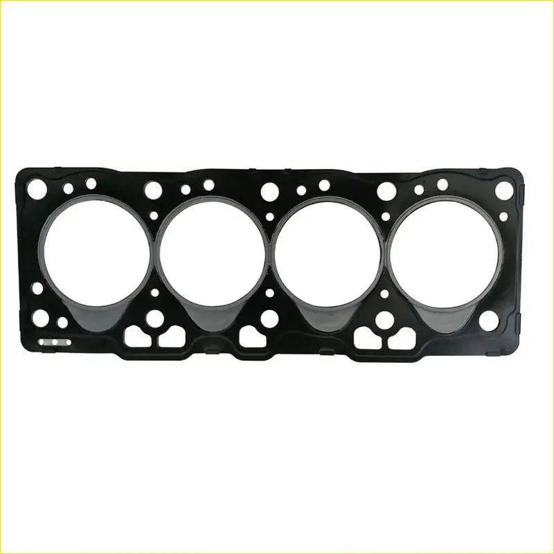 Black metal cylinder head gasket with four circular openings and bolt holes for toyota starlet 1.5 d diesel engine