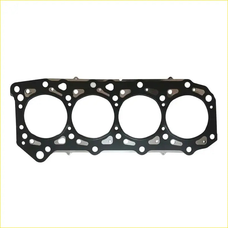 Black metal cylinder head gasket with four circular openings and bolt holes for nissan patrol gr v cabstar z30 z30ddti