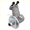 Silver metallic brake master cylinder with black rubber caps and hex bolt for redmax bcz260s gear box model