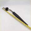 Black rubber-coated metal gear shift lever with silver shaft and black plastic housing for toyota hilux tgn15 kun26 2wd