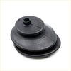 Black rubber gear lever cover shift boot for daihatsu hijet s60 1977-1981 with central threaded opening and cracks