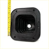 Black rubber engine mount with square shape and concentric ridges for gear lever cover shift boot toyota hilux rzn168/rzn173 double cab