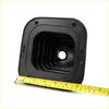 Black rubber engine mount with square shape and concentric ridges for gear lever cover shift boot toyota hilux 1997-2005